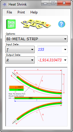 What is a bimetallic strip used for?